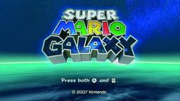 Super Mario Galaxy Title Screen